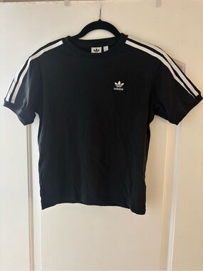 Adidas Originals Adicolor 3-Stripes Black Short Sleeve Tee Women’s XS